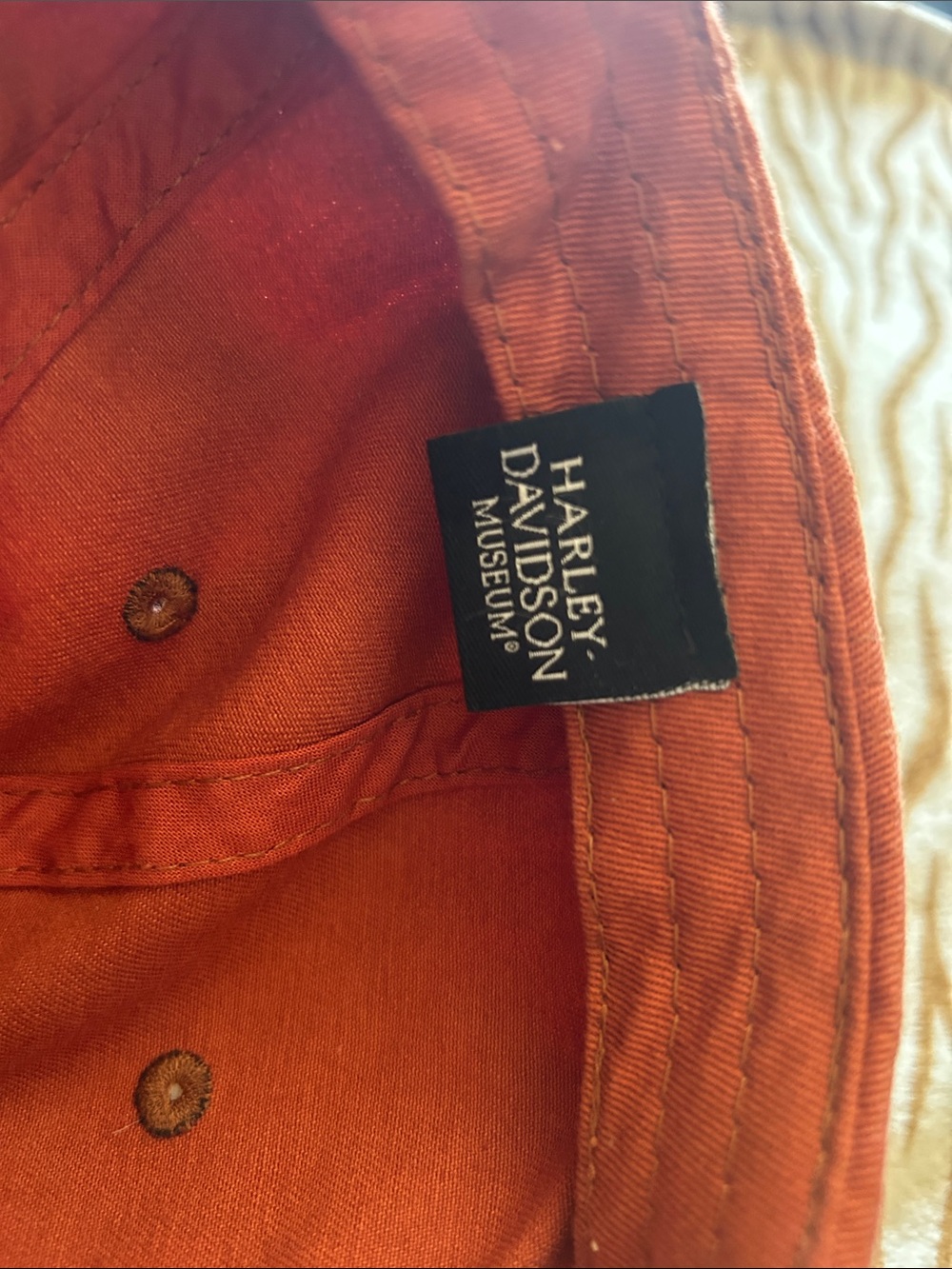 Harley-Davidson Rust Red Baseball Cap - Picture 3 of 4